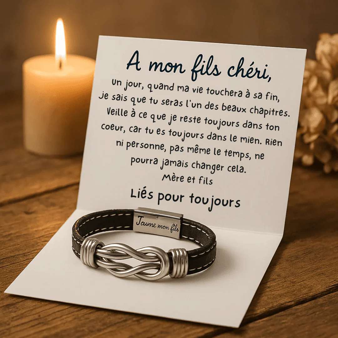 Bracelet Infini - À mon Fils chéri - Image 5