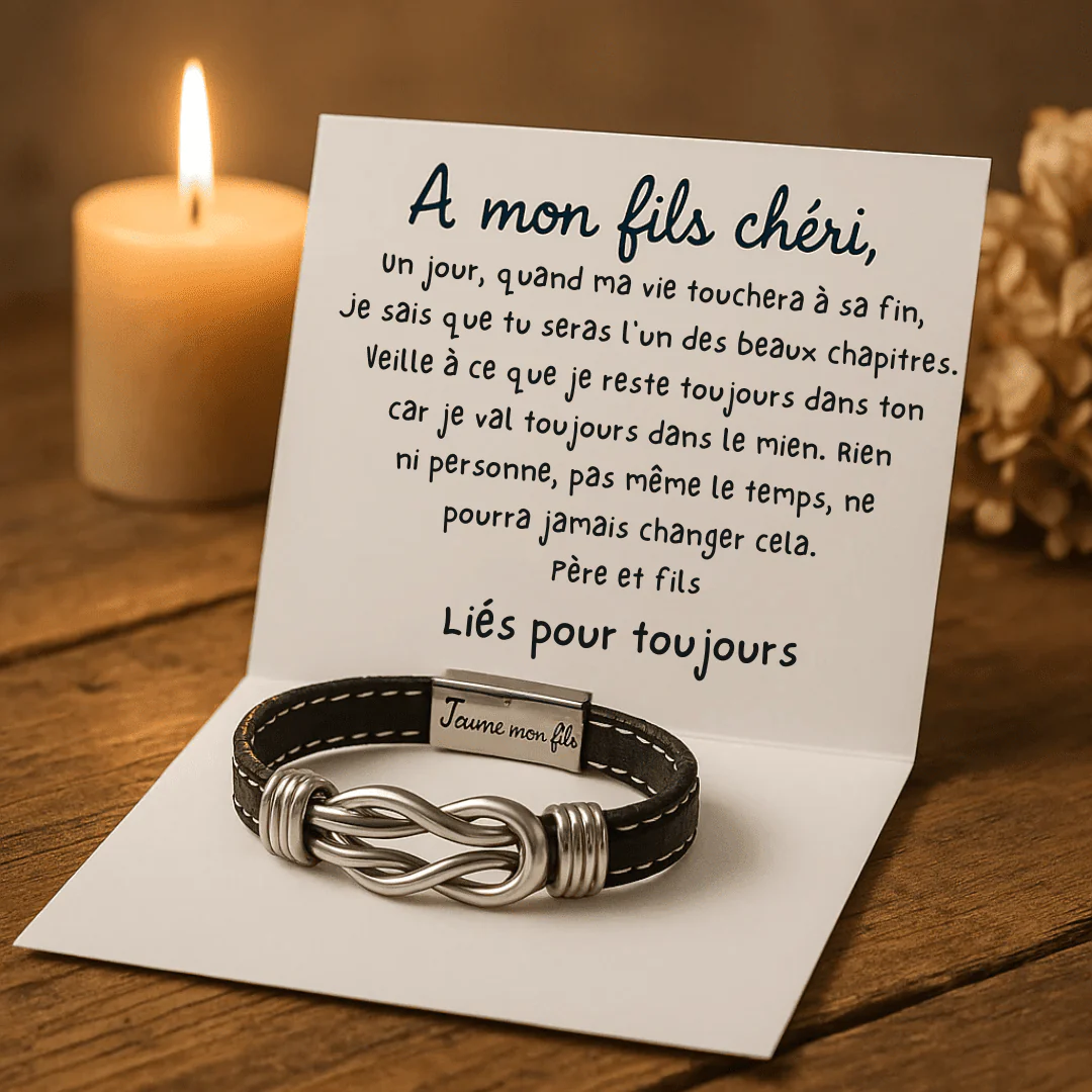 Bracelet Infini - À mon Fils chéri - De papa - Image 5