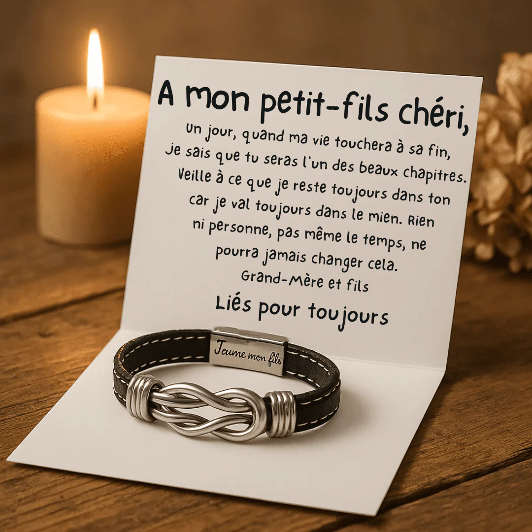 Bracelet Infini - À mon petit-Fils chéri - Image 5